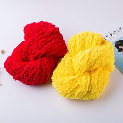 毛紡紗-現(xiàn)貨銷售半邊絨毛巾珊瑚長(zhǎng)絨紗線童衣圍巾帽子頭帶diy針織用紗