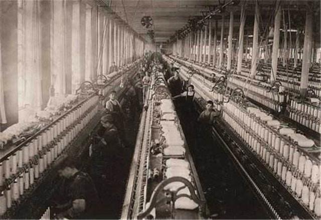 美國工業革命后,紡紗業開始了,棉毛工業機器的開始發達