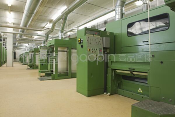 紡紗廠連續機械視圖下的印染加工